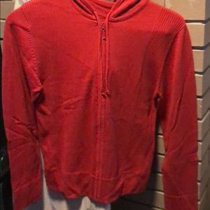 Little red hoodie sweater.